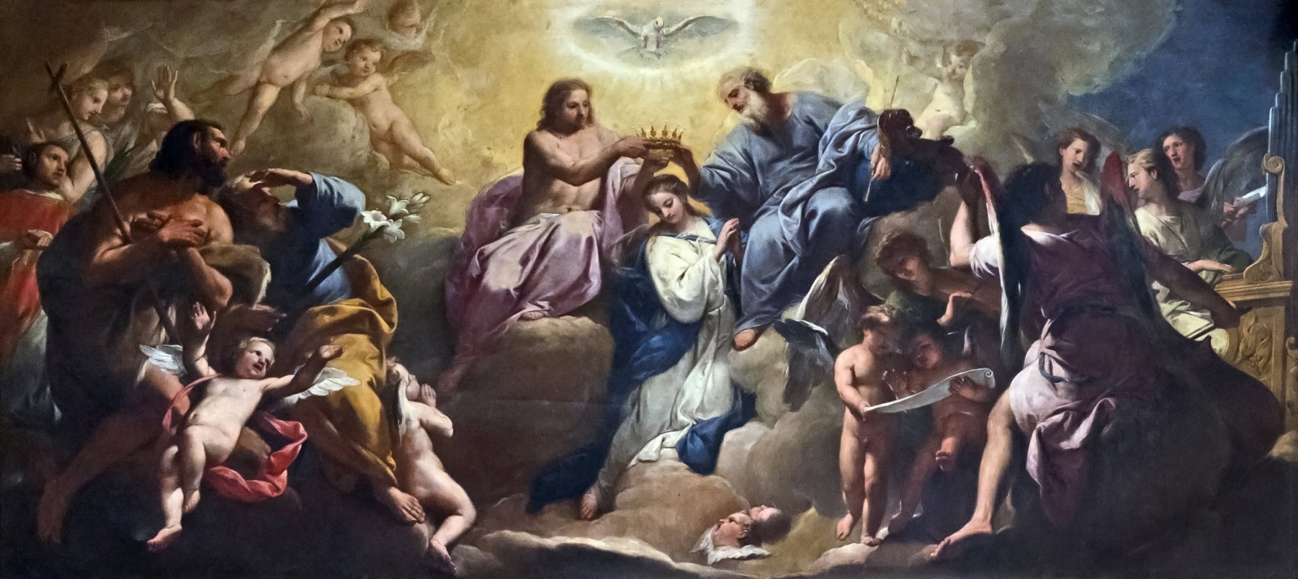 Coronation of the Virgin by Gregorio Lazzarini